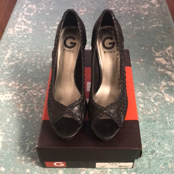G by Guess Shoes - Guess Black Peep Toe Pumps